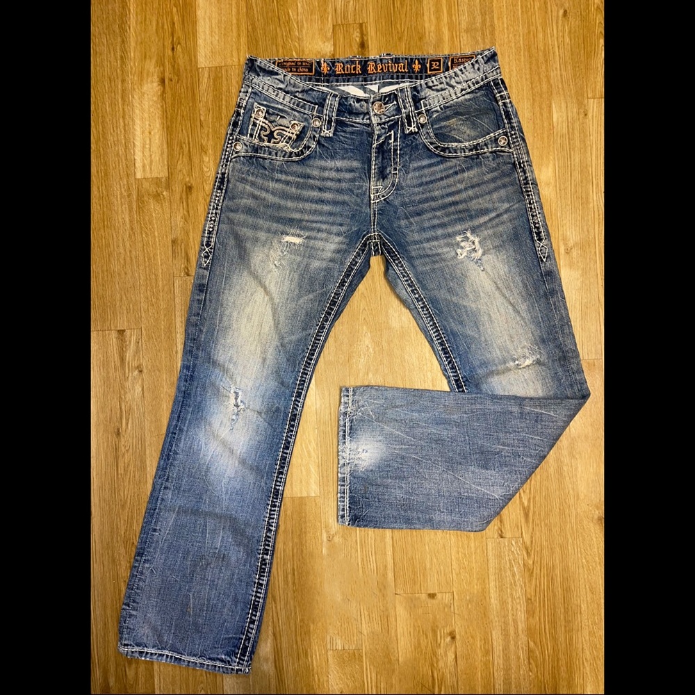 Mens ‘Kasper’ Rock Revival Jeans
